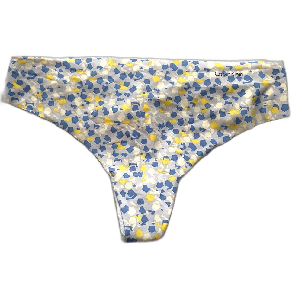 Calvin Klein Invisibles Printed Thong Size Small D3507 455 New Panty Floral
